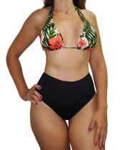 Biquíni Hotpant Cintura Alta Com Top Biquíni Hotpant Cintura Alta Com Top