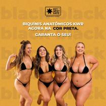 Biquini imita fita de bronze fio dental em lycra