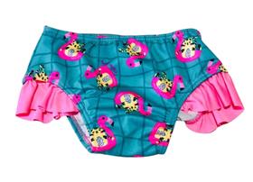 Biquini Infantil Avulsa Calcinha Flamingo Uv 50 Costão Praia