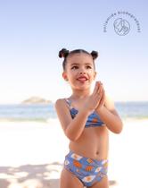 Biquini infantil azul 4 anos