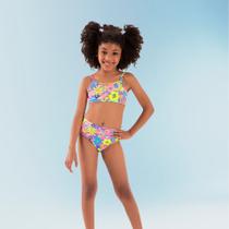 Biquini Infantil BGR em Malha Sublimada Proteção UV50+ Roxo