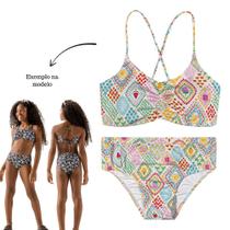 Biquini Infantil BGR Malha Splash Proteção UV50+ Estampado