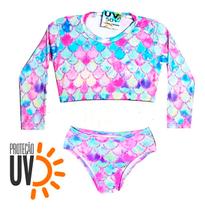 Biquíni Infantil Completo Sereia Moda Praia Piscina - Rey Shop