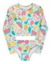 Biquini Infantil + Blusa Cropped Proteção Solar Uv50 Sereia Biquini Infantil + Blusa Cropped Proteção Solar Uv50 Sereia