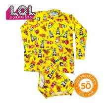 Biquini Infantil + Blusa Proteção Solar Infantil Uv50 Persona