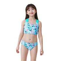 Biquíni Infantil Borboletas Confortável e Delicado Praia - Biquíni Infantil Borboletas Confortável e Delicado Praia -