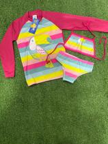 Biquini infantil + Camisa UV Proteção Solar UV 50 - Conjunto UV Menina Tropical Tucano -Praia Biquini infantil + Camisa UV Proteção Solar UV 50 - Conjunto UV Menina Tropical Tucano -Praia