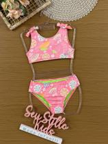 Biquíni Infantil Cinti Verão Rosa Frutinhas Biquíni Infantil Cinti Verão Rosa Frutinhas