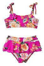 Biquíni Infantil Com Babado Duplo e Laço