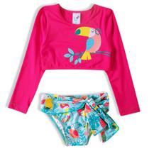 Biquíni Infantil Com Proteção Solar Cropped Tucano Tip Top