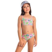 Biquíni Infantil com Proteção UV Rosa Panda Quimby