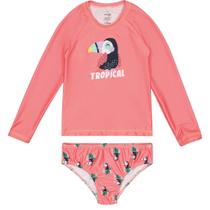 Biquíni Infantil com Proteção UV50+ Rosa Tucano - Malwee