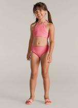 Biquini Infantil com Top e Calcinha Anarruga Neon Brandili