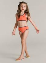 Biquini Infantil com Top Malha UV 50+ Neon Brandili Biquini Infantil com Top Malha UV 50+ Neon Brandili