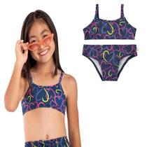 Biquíni Infantil Coração Proteção UV 50+ Boca Grande