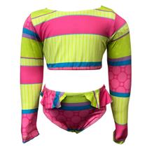 Biquíni Infantil Cropped Com Proteção Uv50 Moda PraiaPiscina Biquíni Infantil Cropped Com Proteção Uv50 Moda PraiaPiscina