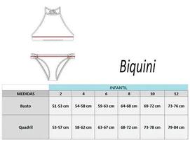 Biquíni Infantil Cropped Estampado Universo