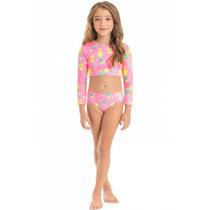 Biquini Infantil Cropped Proteção UV Quimby 4/8 Ref. 29409 Biquini Infantil Cropped Proteção UV Quimby 4/8 Ref. 29409