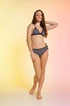 Biquini infantil curtininha fixo P B