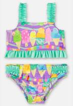 Biquíni Infantil de Alças em Malha FPS+50 com Forro Up Baby