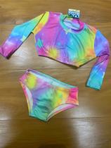 Biquini infantil de manga longa Biquini infantil de manga longa