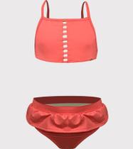 Biquini infantil detalhe de tirinhas ref.5117