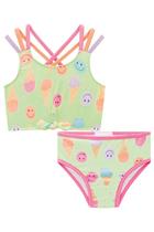 Biquíni Infantil em Malha com Proteção Uv 50+ Carinhas Ice Cream - Kukiê