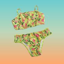 Biquíni Infantil Estampado Frufru - Sol e Água Biquíni Infantil Estampado Frufru - Sol e Água