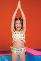 Biquíni Infantil Estampado Safari Neon - Kukie Biquíni Infantil Estampado Safari Neon - Kukie