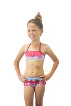 Biquini infantil feminino concha e estrelinhas do mar Biquini infantil feminino concha e estrelinhas do mar