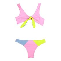 Biquini Infantil Feminino Poah Noah Rosa / Azul / Amarelo 46962