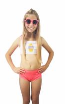 Biquini infantil feminino pop it rosa neon