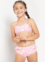 Biquini Infantil Feminino Puket Rosa / Gatinha 110400728 Biquini Infantil Feminino Puket Rosa / Gatinha 110400728