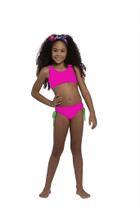Biquini Infantil Feminino Sirikids Rosa Flúor 36600 Biquini Infantil Feminino Sirikids Rosa Flúor 36600
