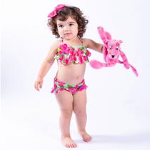 Biquíni Infantil Floral Proteção UV 50+ Viva Flor Biquíni Infantil Floral Proteção UV 50+ Viva Flor