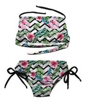 Biquini Infantil Florido Cropped Lançamento (Infantil) Biquini Infantil Florido Cropped Lançamento (Infantil)