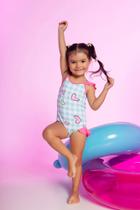 Biquini infantil frufru xadrez mini