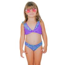 Biquini Infantil Juvenil Babado Colorido Proteção Solar UV50