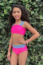 Biquíni Infantil Juvenil Elástico Colorido Biquíni Infantil Juvenil Elástico Colorido