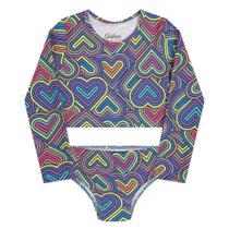 Biquíni Infantil Juvenil Manga Longa Com Proteção UV Cropped Biquíni Infantil Juvenil Manga Longa Com Proteção UV Cropped