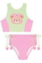 Biquini Infantil Kukie Rosa Proteção Uv 83303