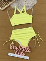 Biquíni Infantil Kukiê Verão Verde Neon Biquíni Infantil Kukiê Verão Verde Neon