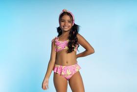 Biquini infantil laço bananas