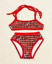 Biquíni Infantil Lady Bug Lançamento Verão Meninas Biquíni Infantil Lady Bug Lançamento Verão Meninas