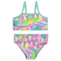 Biquíni Infantil Lilás e Verde Sorvetes Coloridos Up Baby Biquíni Infantil Lilás e Verde Sorvetes Coloridos Up Baby