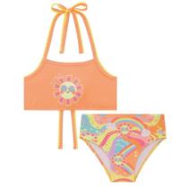 Biquini Infantil Malha Dry com Proteção Uv 50+ Top E Calcinha Sol - Kukiê