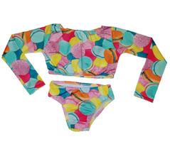 Biquini infantil manga longa Estampado