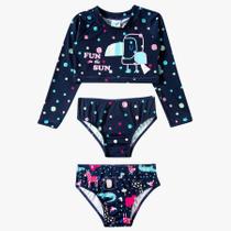 Biquini Infantil Manga Longa Proteção Uv50+ Tip Top 6322 Biquini Infantil Manga Longa Proteção Uv50+ Tip Top 6322