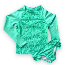 Biquíni Infantil Menina 2 Pç Calçinha Camiseta Proteção Uv50 Biquíni Infantil Menina 2 Pç Calçinha Camiseta Proteção Uv50