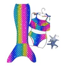 Biquini Infantil Menina Calda Sereia Biquini Infantil Menina Calda Sereia